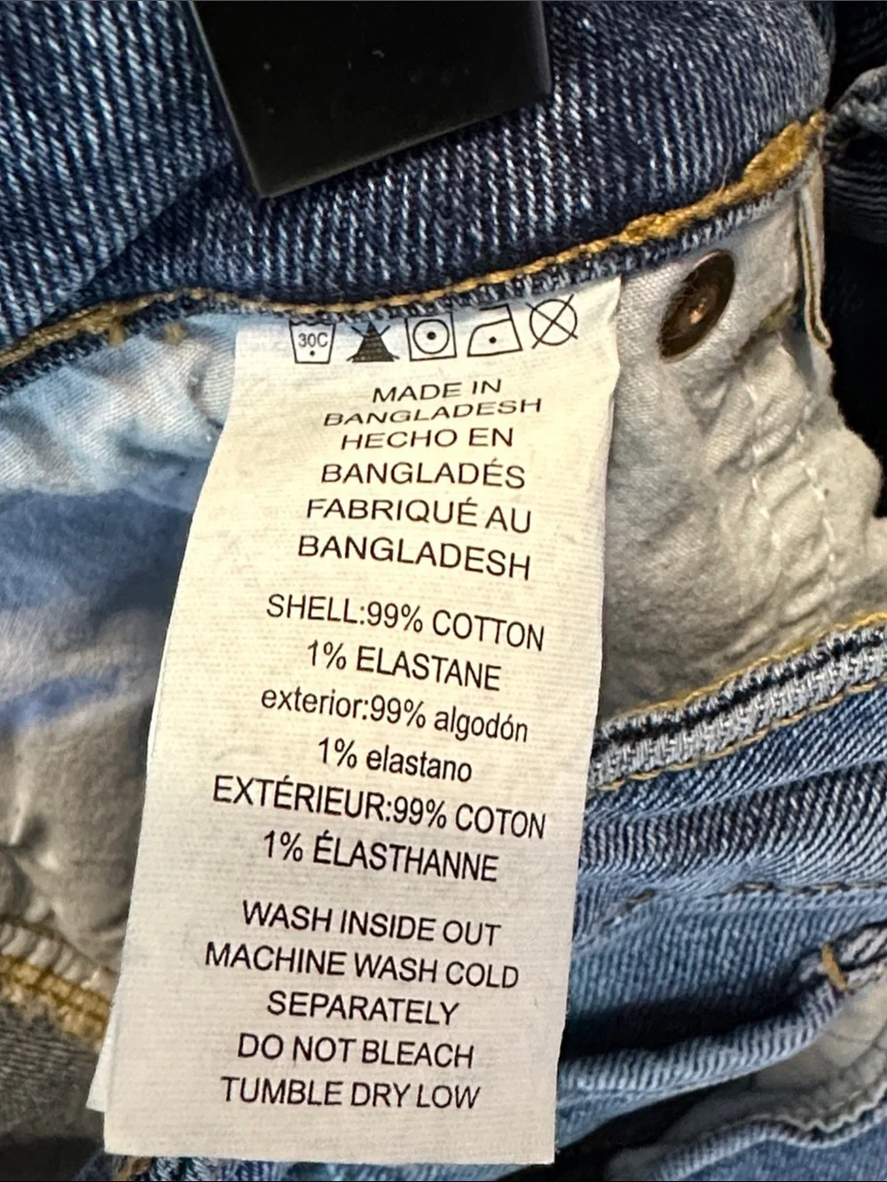 Michael Kors Mid-Length Denim Stretch Skirt in Blue Wash size 8